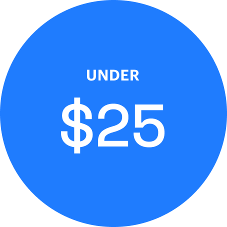 SHOP UNDER $25