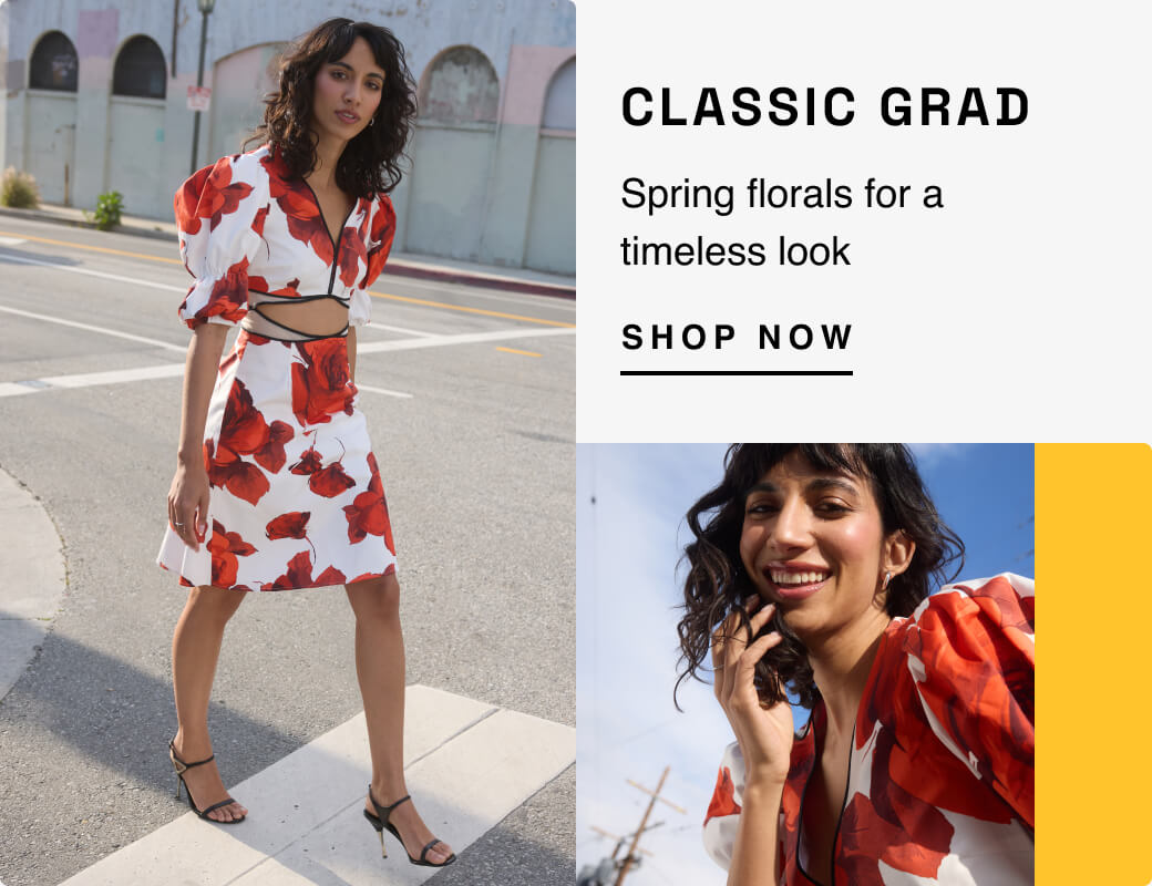 CLASSIC GRAD: SPRING FLORALS FOR A TIMELESS LOOK