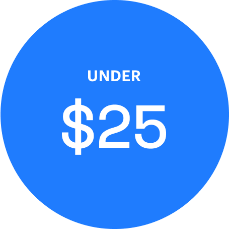 SHOP UNDER $25